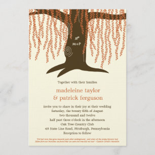 Invitation Mariage de automne de Willow Tree