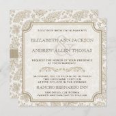 Invitation Mariage de automne des Feuilles de la d (Devant / Derrière)