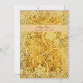 Invitation Mariage de automne d'or (Dos)