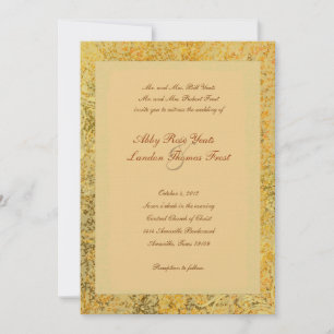 Invitation Mariage de automne d'or