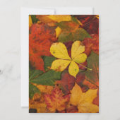 Invitation Mariage de automne élégante (Dos)