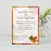 Invitation Mariage de automne élégante (Debout devant)