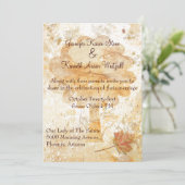 Invitation Mariage de automne élégante (Debout devant)