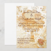 Invitation Mariage de automne élégante (Devant / Derrière)
