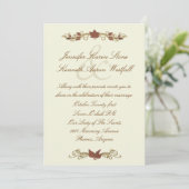 Invitation Mariage de automne élégante (Debout devant)