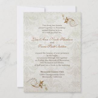 Invitation Mariage de automne élégante 2b