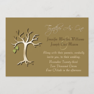 Invitation Mariage de automne élégante de l'arbre