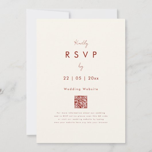 Invitation Mariage de automne Fleur sauvage Boho (Dos)