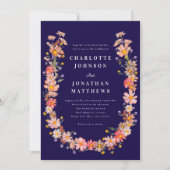 Invitation Mariage de automne Fleur sauvage Boho (Devant)