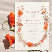 Invitation Mariage de automne Fleur sauvage Boho