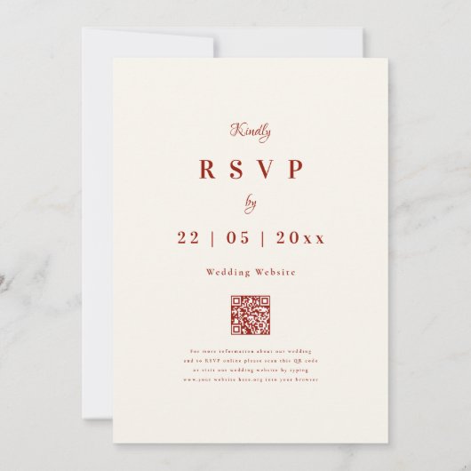 Invitation Mariage de automne Fleur sauvage Boho (Dos)