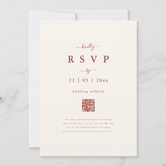 Invitation Mariage de automne Fleur sauvage séché Boho (Dos)