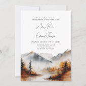 Invitation Mariage de automne moderne simple (Devant)