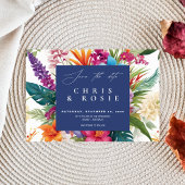 Invitation Mariage de automne moderne Tropical Coloré invitat