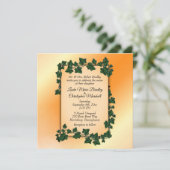 Invitation Mariage de automne orange (Debout devant)