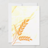 Invitation mariage de automne Orange Script modern (Dos)