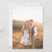 Invitation Mariage de automne photo Gold (Dos)