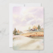 Invitation Mariage de automne romantique (Dos)