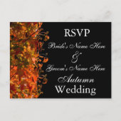 Invitation mariage de automne RSVP Mariage d'autom (Devant)