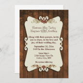 Invitation Mariage de automne russe (Devant / Derrière)