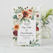 Invitation Mariage de automne rustique (Debout devant)