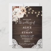 Invitation Mariage de automne Rustique Boho Boho (Devant)