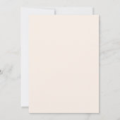 Invitation Mariage de automne simple Floral (Dos)