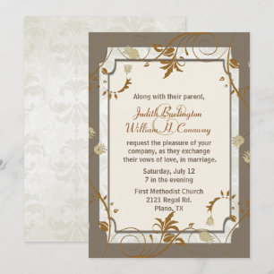 Invitation Mariage de automne sophistiquée