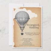 Invitation Mariage de ballon à vapeur à air chaud (Devant)