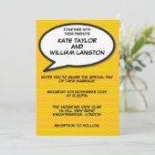 Invitation Mariage de bande dessinée simple et moderne (Debout devant)