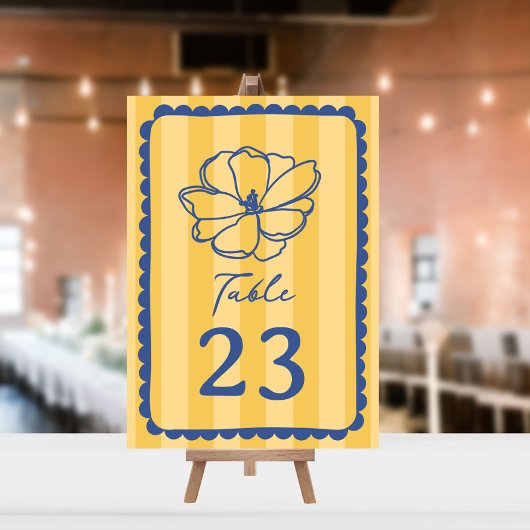 Invitation Mariage de bande jaune fleur