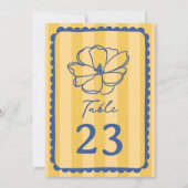 Invitation Mariage de bande jaune fleur (Devant)