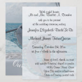 Invitation Mariage de bateau (Devant / Derrière)