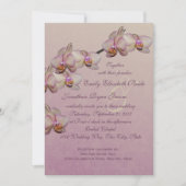 Invitation Mariage de beauté orchidée (Devant)