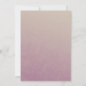 Invitation Mariage de beauté orchidée (Dos)