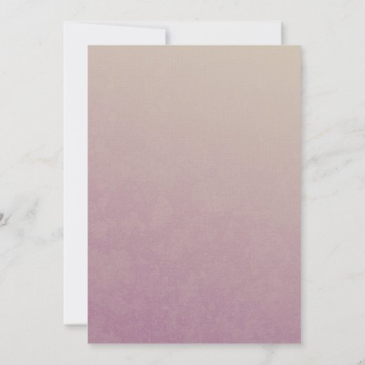 Invitation Mariage de beauté orchidée (Dos)