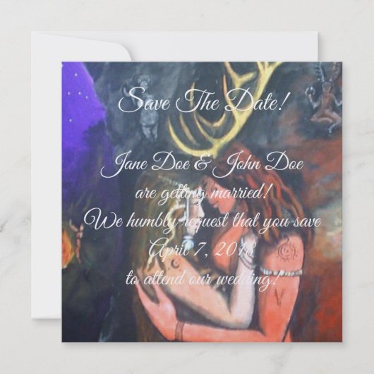 Invitation Mariage de Beltane (Devant)
