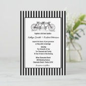 Invitation Mariage de bicyclette Rustique Retro (Debout devant)