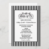 Invitation Mariage de bicyclette Rustique Retro (Devant / Derrière)