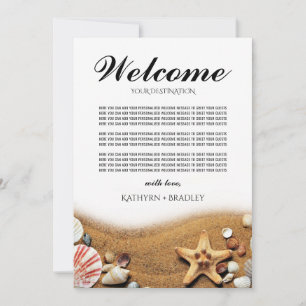 Invitation Mariage de bienvenue de Starfish Beach