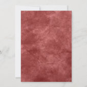 Invitation Mariage de bijoux rouges (Dos)