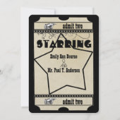 Invitation Mariage de billet Rustique Moyen Age Renaissance (Dos)