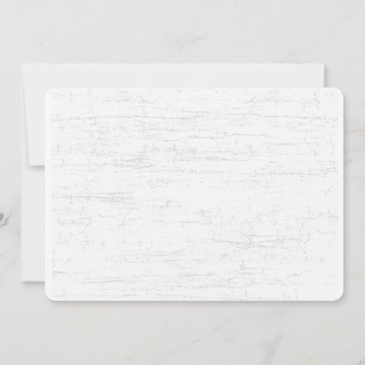 Invitation Mariage de Birch Tree rustique avec coeur sculpté (Dos)