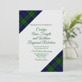 Invitation Mariage de Black Watch Plaid (Debout devant)