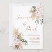 Invitation mariage de Boho Chic (Devant)