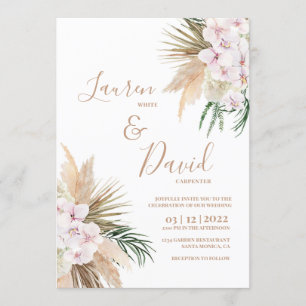 Invitation mariage de Boho Chic