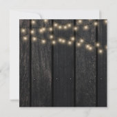 Invitation Mariage de bois de grange fleurie rustique (Dos)