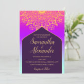 Invitation Mariage de Bollywood Arabian Nights (Debout devant)