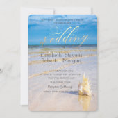 Invitation Mariage de bord de mer de Beach Waves (Devant)