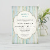 Invitation Mariage de bord de mer de Driftwood Ocean Beach (Debout devant)